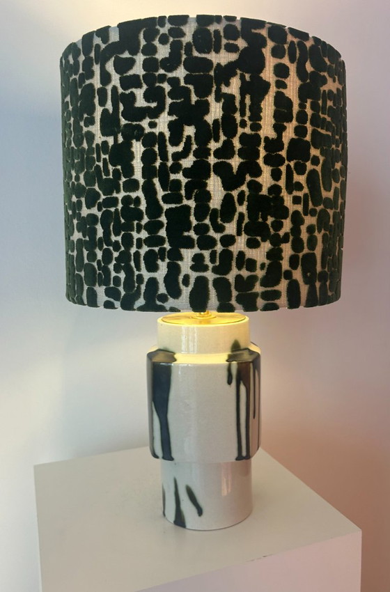 Image 1 of Set of 2 MCM Table Lamps: Upcycled one-of-a-kind pieces made from vases by Ditmar Urbach Keramik – Czech Republic