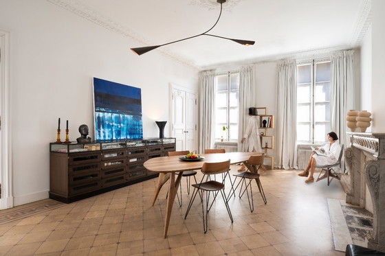 Image 1 of GREYGE TED Sculptural Dining Table in Solid Italian Walnut – Handmade Design