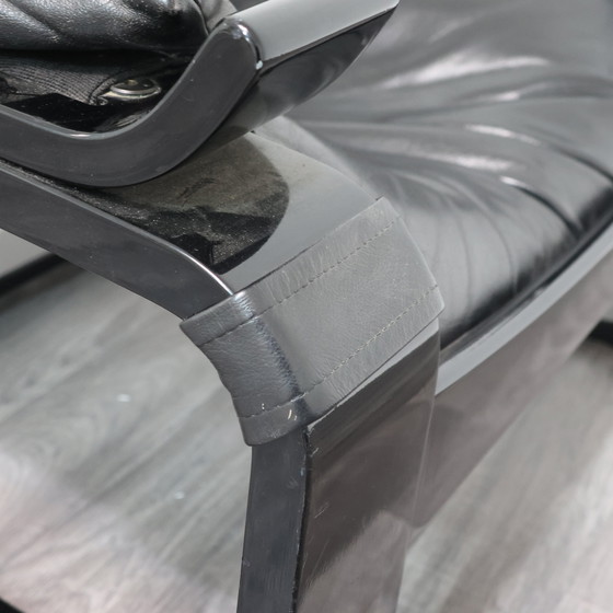 Image 1 of POLTRONA IN PELLE DI AKE FRIBYTTER PER NELO MÖBEL SVEZIA ANNI 70