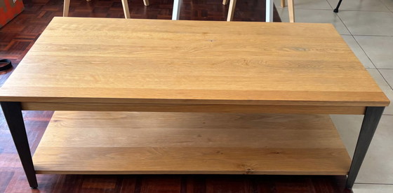 Image 1 of Couchtisch im Industriestil aus massiver Eiche aus der Manhattan-Kollektion von ZAGO