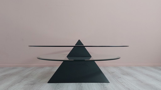 Postmodern Pyramid Coffee Table.