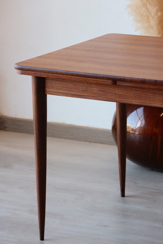 Image 1 of Table de Repas Vintage en Teck – Design Scandinave Extensible