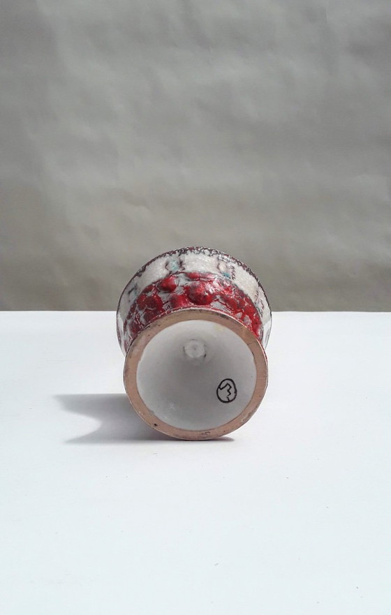 Image 1 of Guido Gambone 1950s Candlestick and Cup for De Bijenkorf - Amsterdam