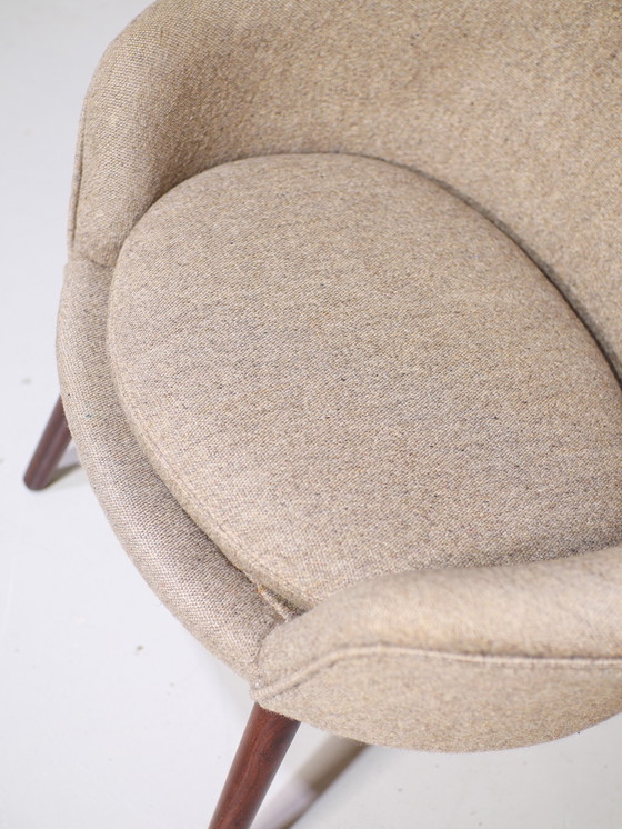 Image 1 of Hans Olsen 187 Fauteuil Gris Teck Danois Vintage