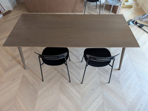 Table a manger 200*900 and tradition in between sk5 chêne fume