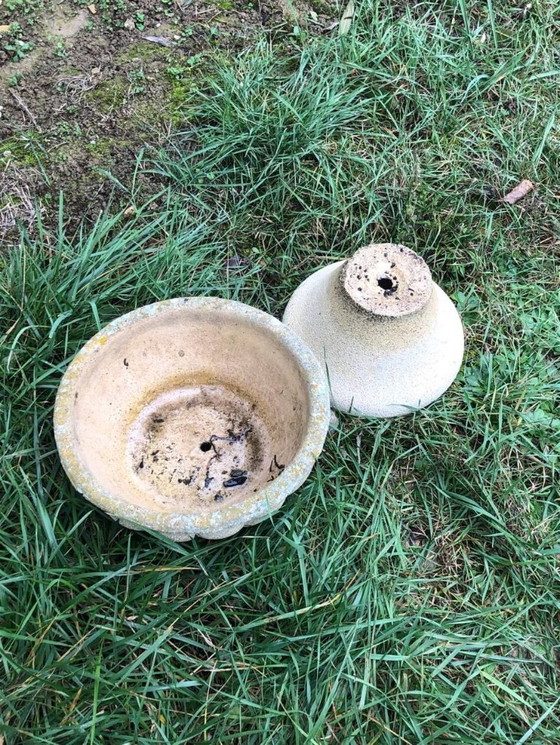 Image 1 of Jardinera redonda sobre soporte