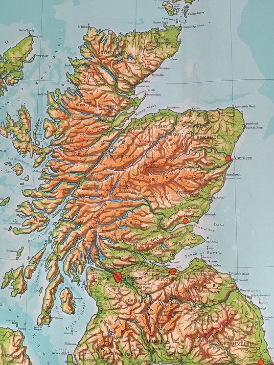 Image 1 of Mapa escolar antiguo: Islas Británicas
