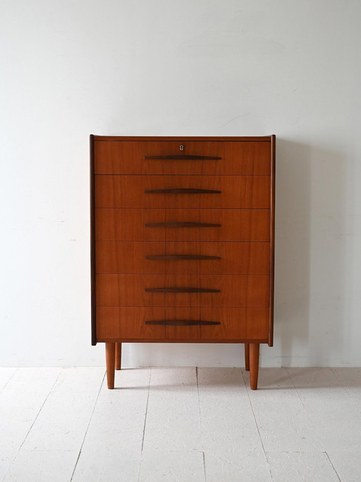 Commode scandinave en teck, années 1960