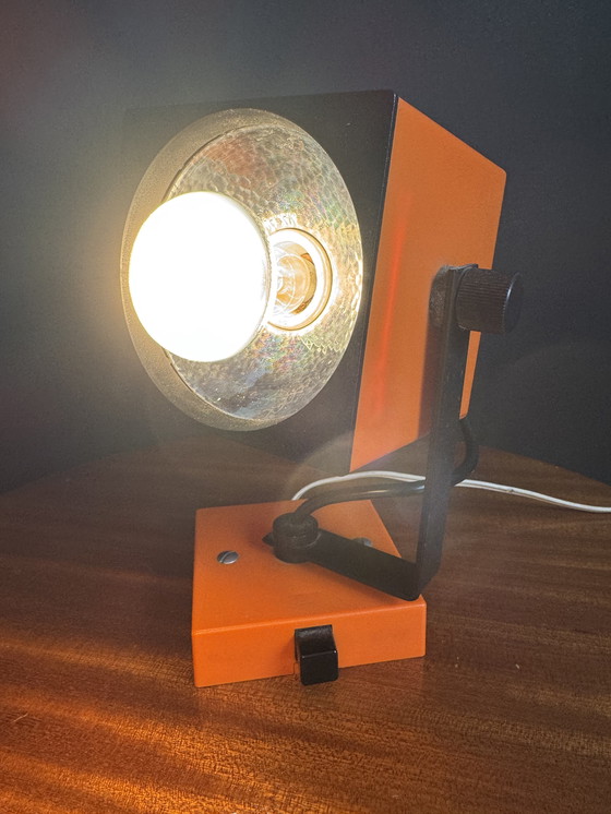 Image 1 of Lampada da parete arancione Philips degli anni '70