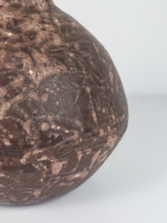 Image 1 of Lampada da tavolo in ceramica d'artista, vintage e espressiva, firmata, anni '70