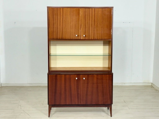 Vetrina vintage, credenza, mobile da soggiorno, stile moderno di metà secolo