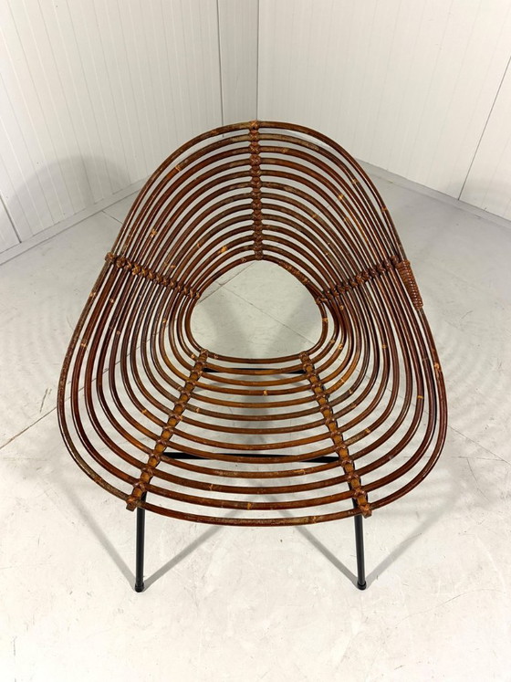 Image 1 of Rotan fauteuils van Rohé Noordwolde, Nederland 1960’s