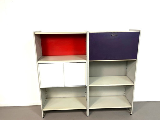 Armario modular metálico Gispen 5600, diseñado por AR Cordemeyer en 1962.