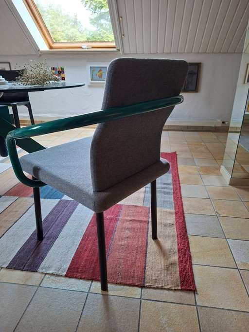 Chaise Mandarin d'Ettore Sottsass pour Knoll, verte