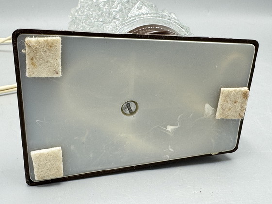 Image 1 of Vintage tafellamp met glazen kap (jaren ’70 stijl)
