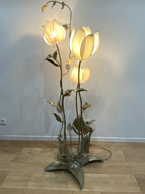 Lampadaire Fleurs De Lotus – Metal (photo 6 of 13)