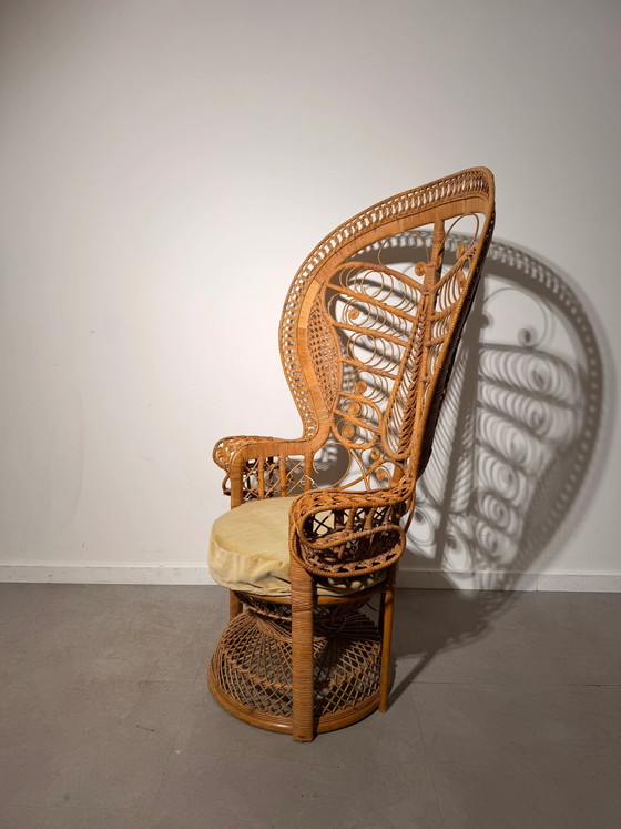 Sedia Pavone in Rattan Vintage, Poltrone (foto 2 di 6)