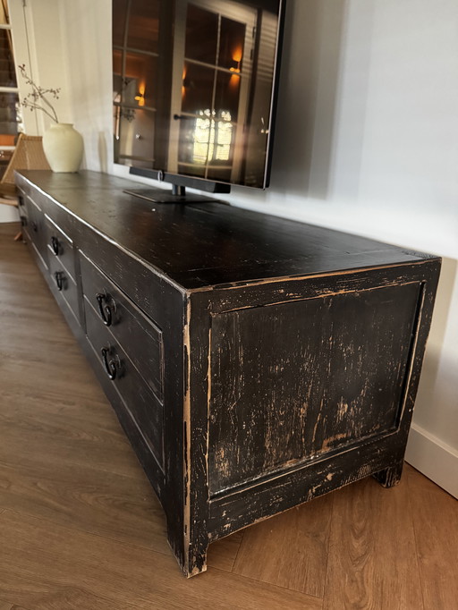 TV furniture with brown patina