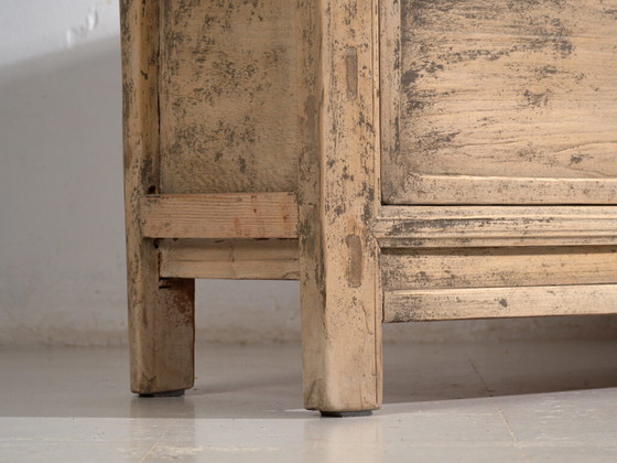 Antique sideboard in pine wood - China, circa 1950 – Sideboard cabinet, Iron (photo 15 of 40)