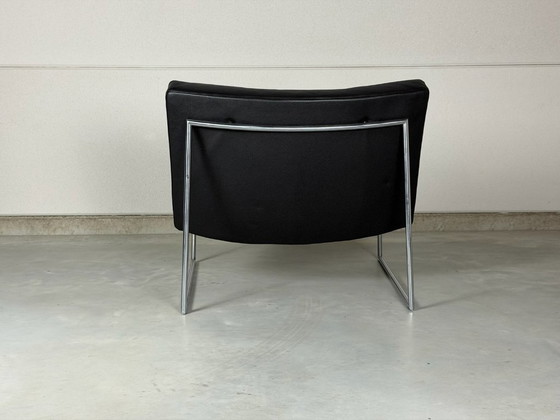 Harvink Hebbes Armchair - black leather, Chrome, Modern (photo 4 of 9)