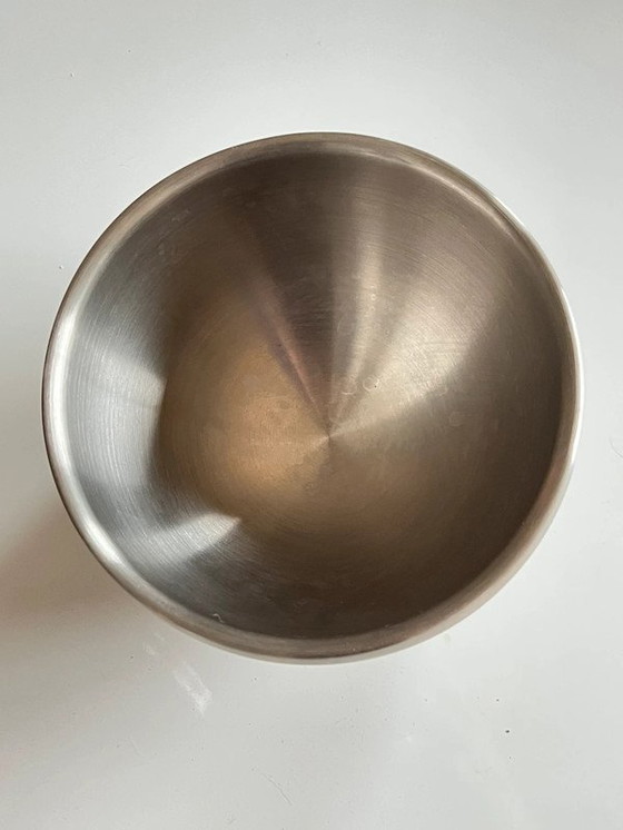 Image 1 of Vintage Ice Bucket Bowling Ball Chrome - 70's