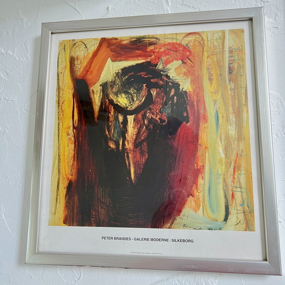 Image 1 of Peter Brandes – 4 gerahmte Kunstdrucke | Galerie Moderne Silkeborg | Dänemark