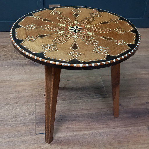 Spanish Inlaid Side Table