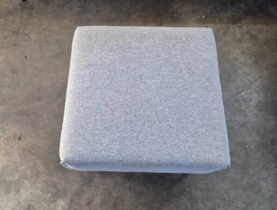 Canapé d'angle modulable Montel avec ottoman, textile gris, Canapés modulables, Métal, Modern (photo 7 sur 11)