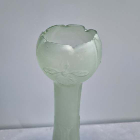 Image 1 of Josef Rindskopf frosted Pepita Vase Art Nouveau 