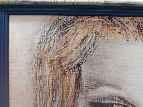 Image 1 of Dessin au pastel "Fille" de T. van Steenbergen