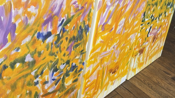 Image 1 of Tríptico excepcional en homenaje a Joan Mitchell – Sin título (1979) – Obra de la École du Louvre