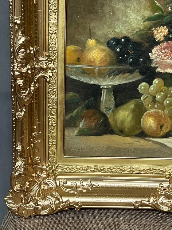 F. Meuris, "Still Life with Fruits.", Paintings & Drawings, Canvas (photo 5 of 8)