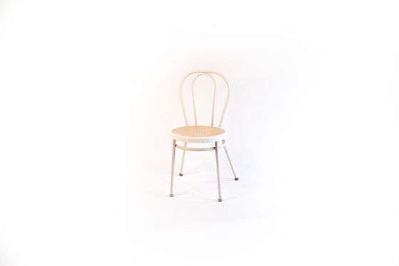 Image 1 of White chair Viennese wickerwork style vintage