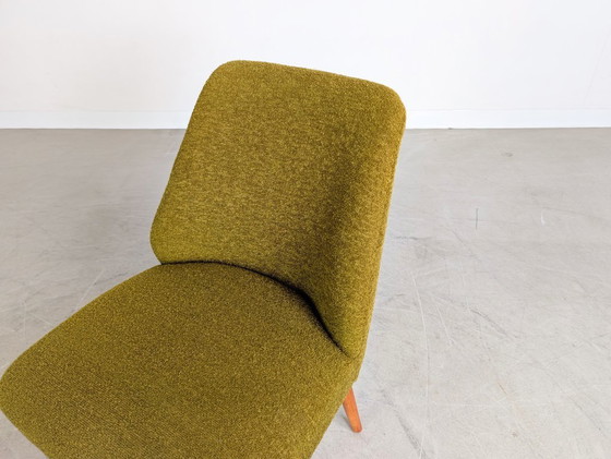 Image 1 of Poltrona originale di metà secolo, sedia da cocktail Bouclé, vintage retrò, GDR