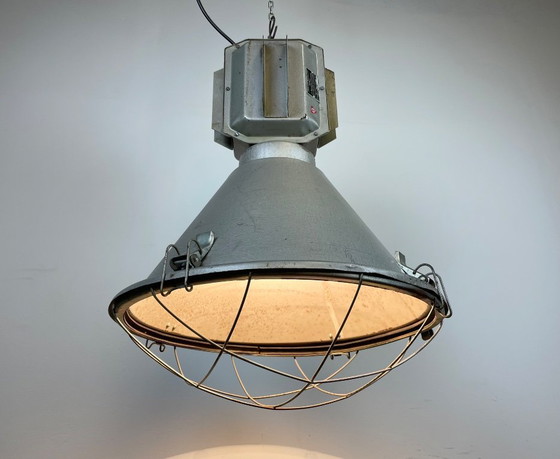 Image 1 of Industriële Poolse fabrieksplafondlamp van Mesko, jaren 90.