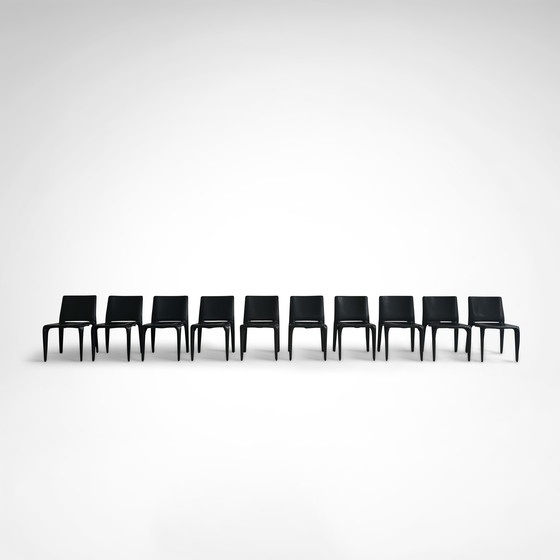 Image 1 of Stier-Esszimmerstuhl von Mario Bellini für Cassina 1990er Jahre, 10-teilig