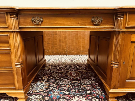 Scrivania classica inglese Partnerdesk – Scrivanie, Leather, Wood (photo 10 of 19)