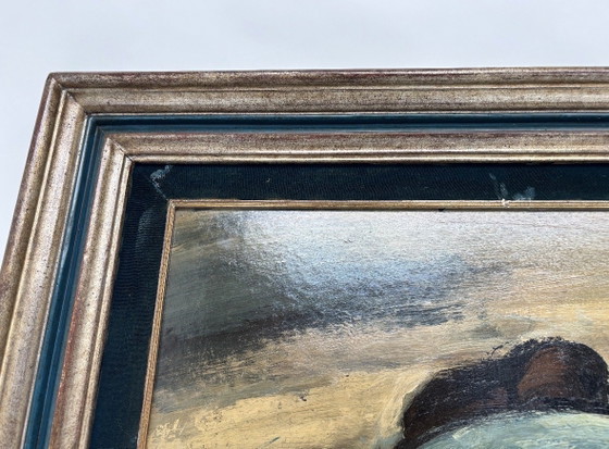 Image 1 of Painting of two bowing women - artist Henri de Cocker