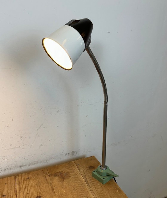 Image 1 of Industrial Soviet  Gooseneck Work Table Lamp, 1960s