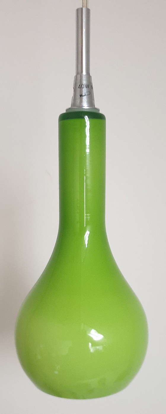 Image 1 of Nordlux - Diseño danés - 2 lámparas colgantes de cristal opalino