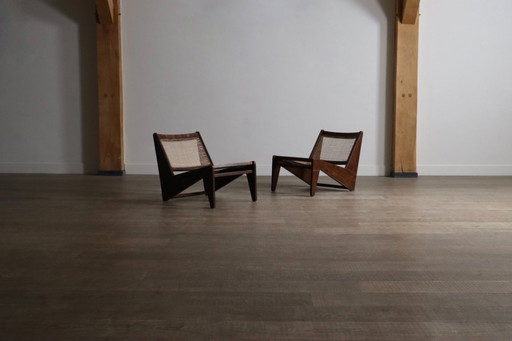 Pierre Jeanneret Kangaroo Chairs PJ-SI-59, India, 1955