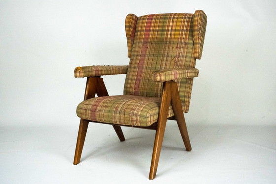 Image 1 of Italian Mid-Century Modern Reclining Armchair, 1960s