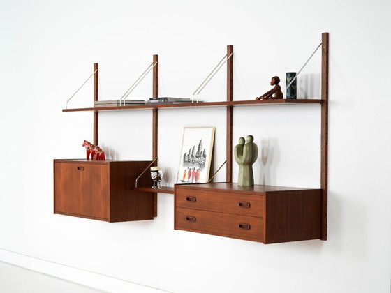 Image 1 of Teak shelving unit, Danish design, 1960s, manufactured in Denmark