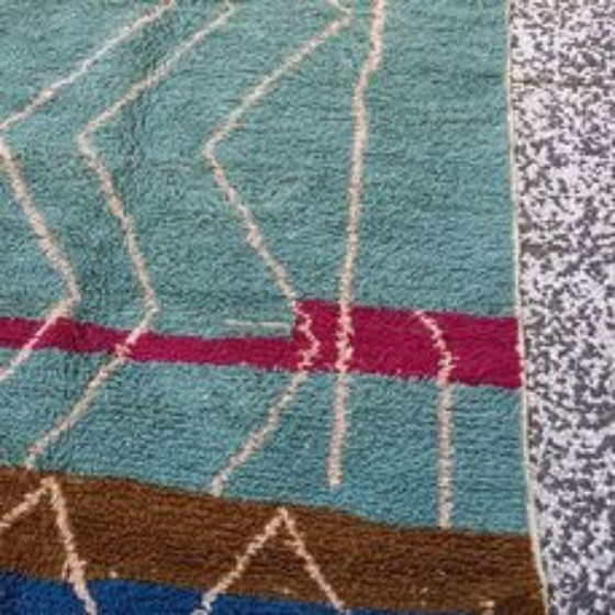Image 1 of Hand-knotted Berber wool rug 274x134cm
