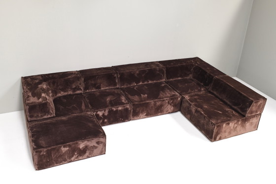 Divano componibile COR Trio marrone cioccolato Germania Svizzera 1972 NUOVA TAPPEZZERIA, Divani modulari (foto 8 di 20)
