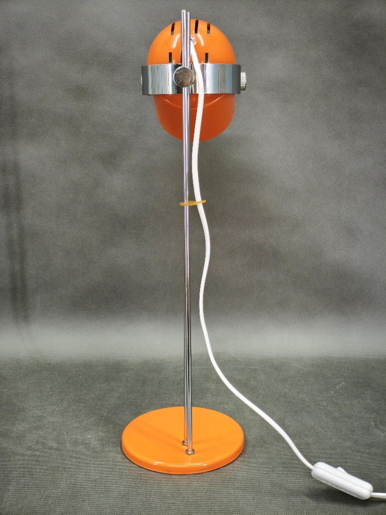 1960s Space Age Table Lamp by S. Jindra for Lidokov, Czechoslovakia – Chrome, Metal (photo 11 of 12)