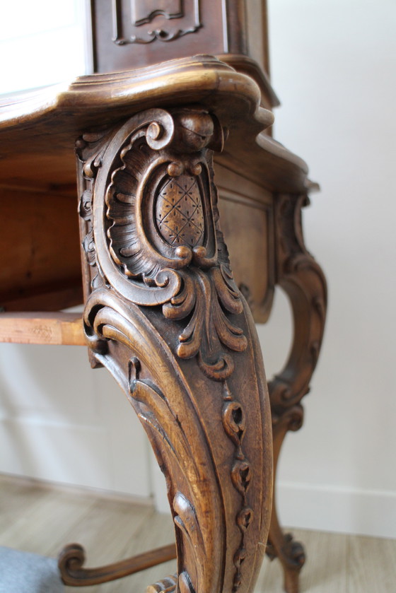 Image 1 of Bureau ancien de style Louis Quinze 19ème siècle