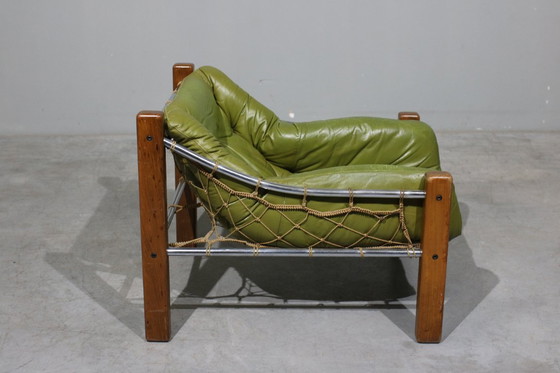 Image 1 of Sillón y otomana de cuero de Jean Gillon