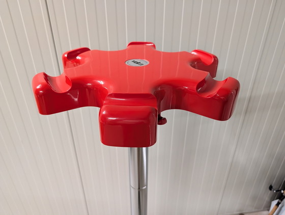 Appendiabiti Rosso "Space Age" Modello VIP, Roberto Lucci & Paolo Orlandini, Vintage – Velca, Plastic, Chrome (photo 5 of 8)