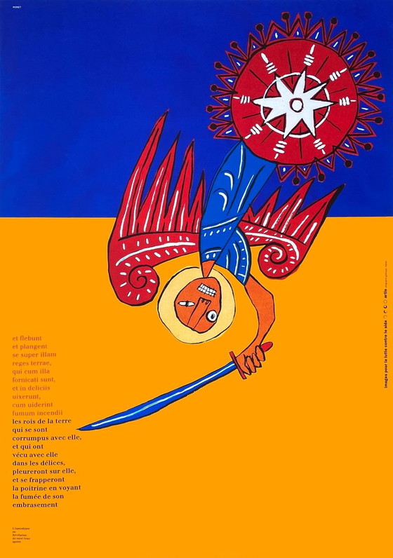 Image 1 of Père TORRENT dit PERET L'Apocalypse selon Saint-Jean (SIDA) affiche originale 1994